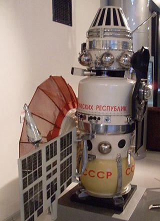 Maqueta de la sonda Venera 4 en el museo de astronaútica de Moscú