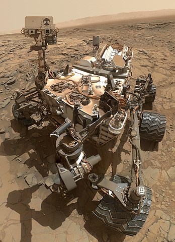 Autorretrato del Curiosity Mars rover de NASA mostrando el lugar denominado "Big Sky"
